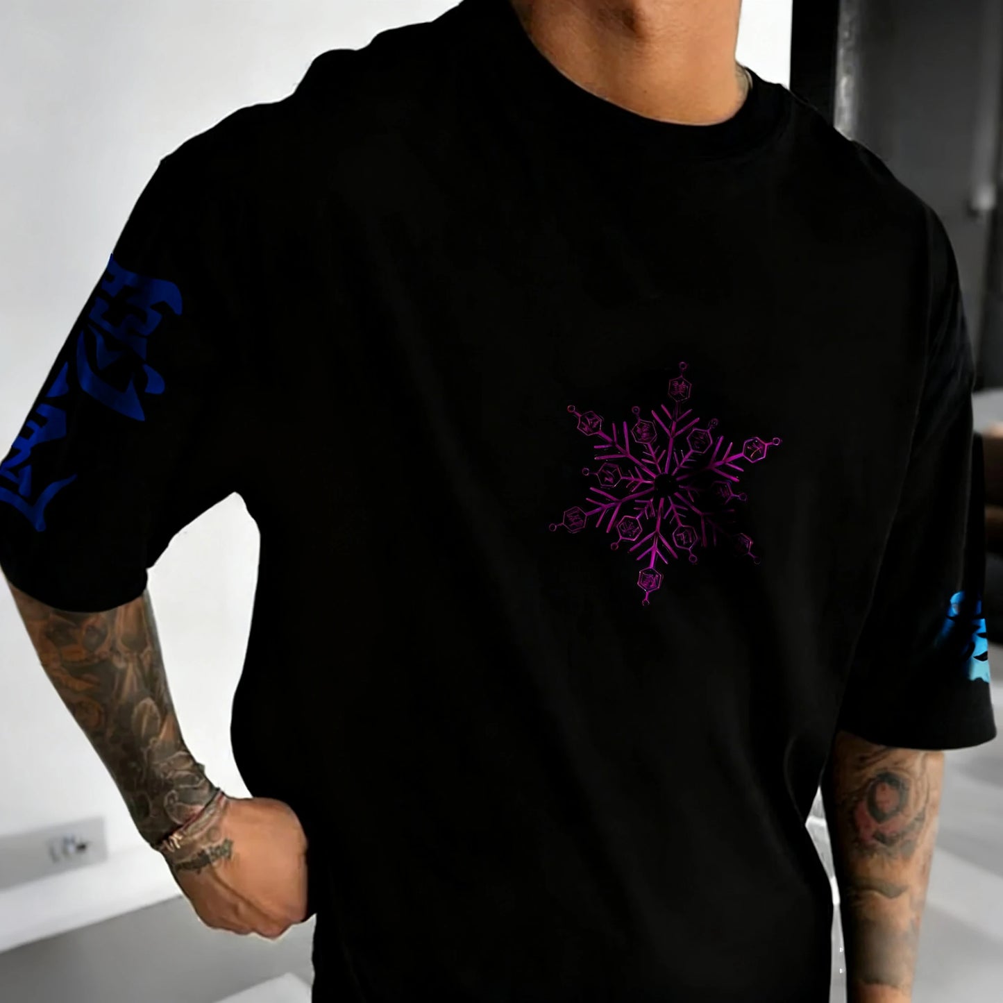 Demon Slayer Men's and Women's T-shirt Summer New Akaza Anime Printed Harajuku Plus Size Trend Y2K Casual Loose Parent Child Top