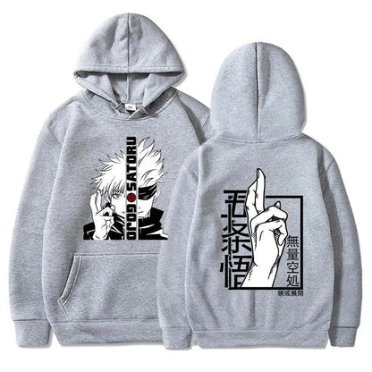 New Anime Sweatshirt Cool Gojo Satoru Graphic Printing Hoodi Men's Fashion Printed Hoodie Casual Top Hoodie Anime Hoodie