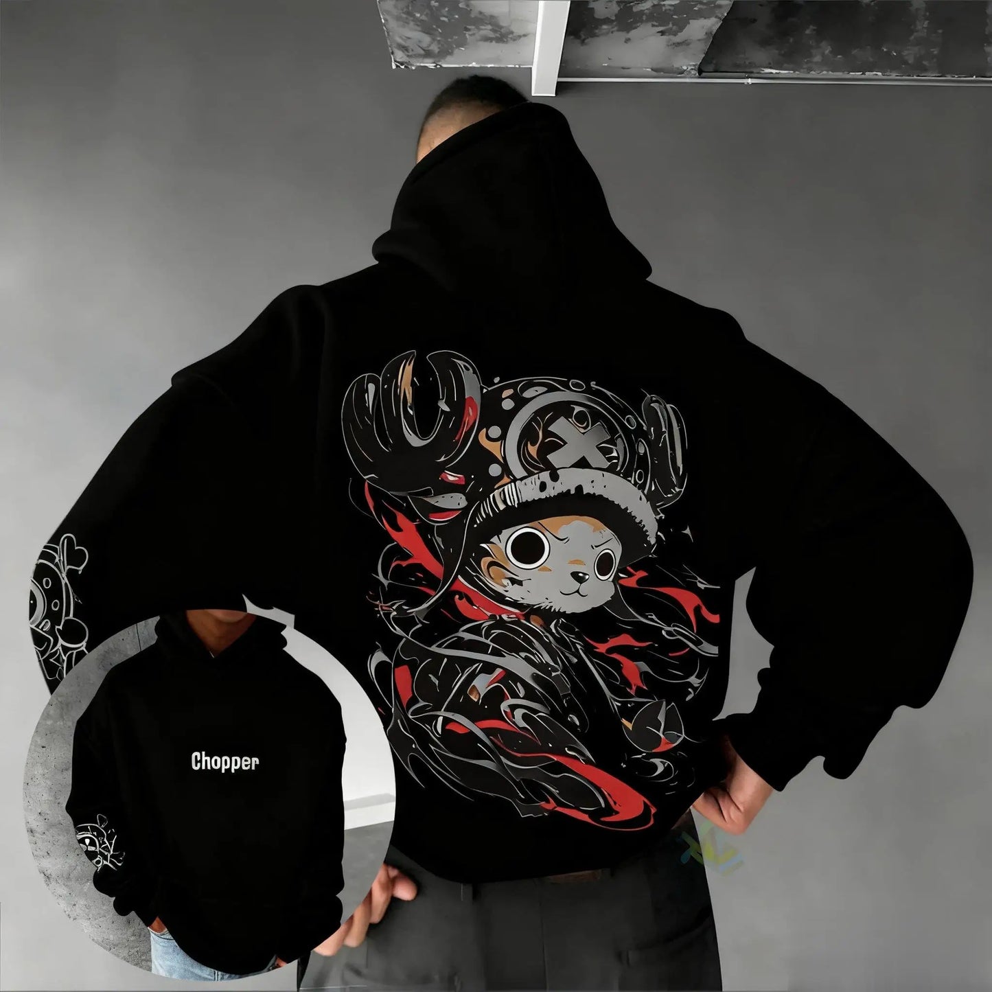 One Piece Chopper Anime Hoodie Men Women Autumn Winter New Oversized Casual Streetwear Cosplay Pullover Cotton Sweatshirt Y2k