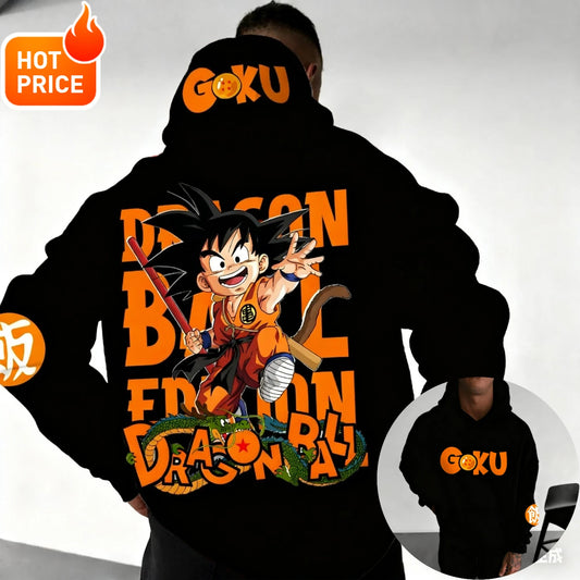Son Goku Dragon Ball Autumn Harajuku Men Hoodie Streetwear Women Vintage Winter Oversized Hooded Sweatshirt Long Sleeve Unisex
