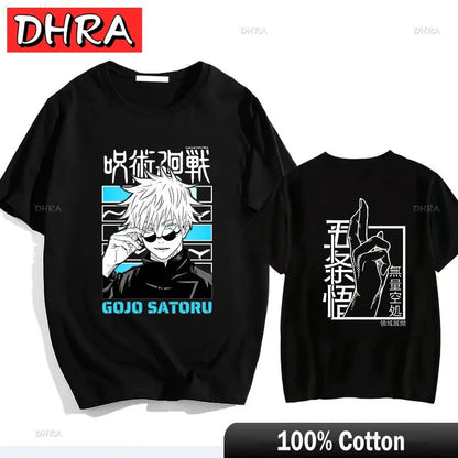 Japanese Jujutsu Kaisen Gojo Anime T-shirt Unisex Manga Gojo Satoru Graphic T Shirts Short Sleeve Tee Y2k T-shirts Cool Tops