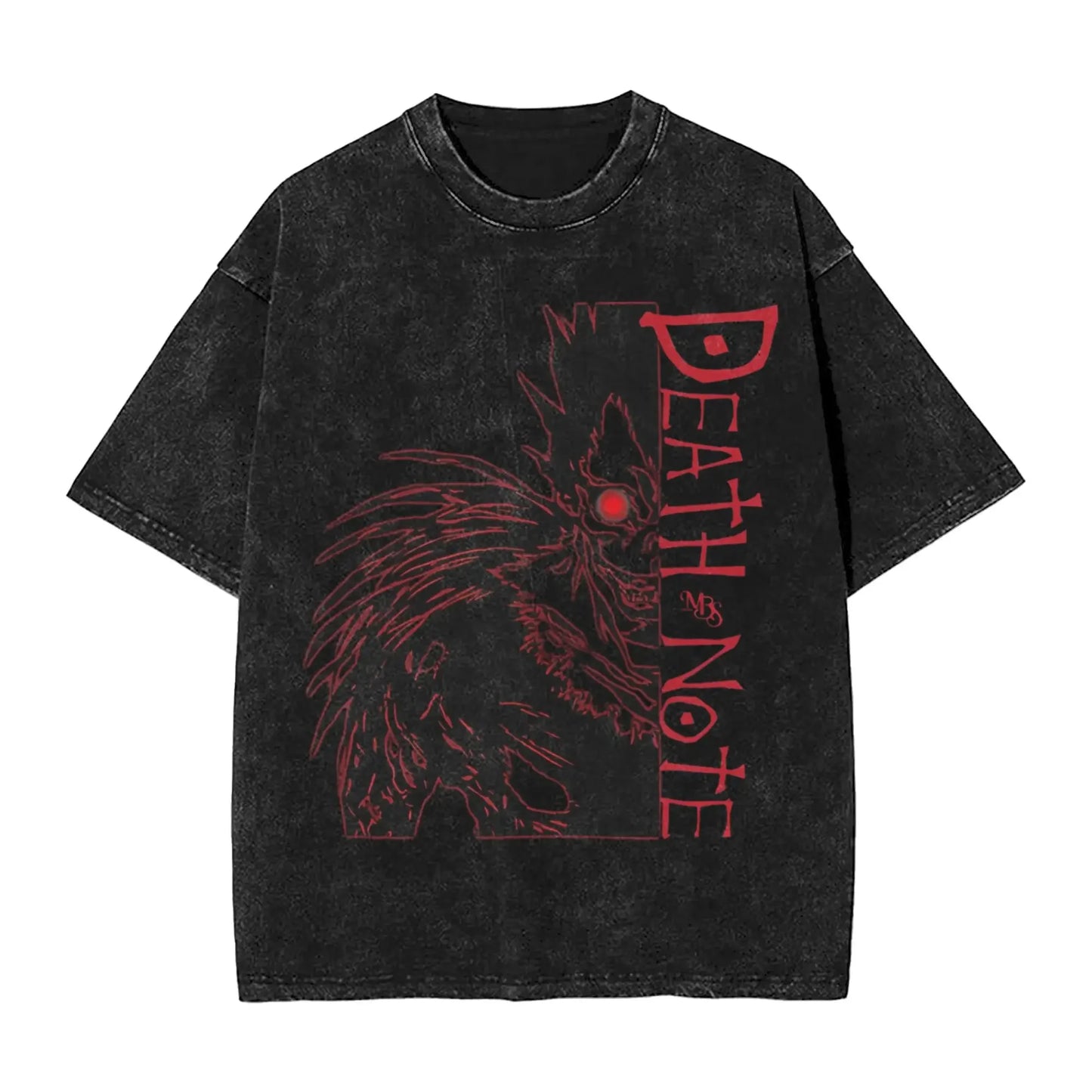 Manga DEATH NOTE T Shirts L Lawliet Graphic Print T-Shirts Washed Oversize Tshirt Short Sleeve Cotton Soft Tee Men Women Clothes