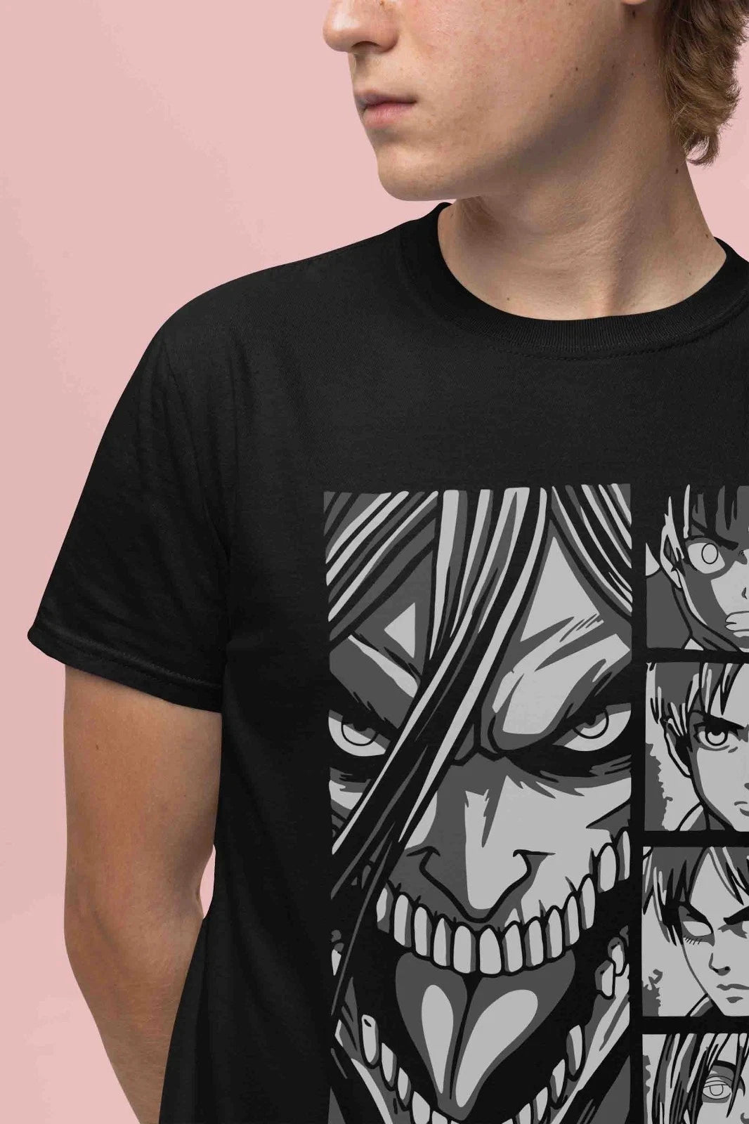 Relaxing and Comfortable Attack on Titan Shirt - Eren Yeager Summer T-Shirt  2026 New Cotton Summer for Men