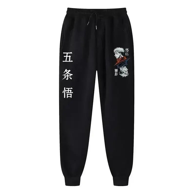 2025 Men's and women's sports pants Japanese anime Jujustu Kaisen printed jogging pants casual pants fitness exercise pants