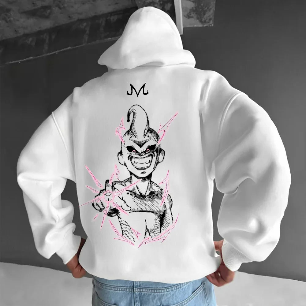 Dragon Ball GOKU Vegeta Anime Peripheral Printed Hoodie Korean Autumn Warm Fashion Loose Men's and Women's Cotton Sweater