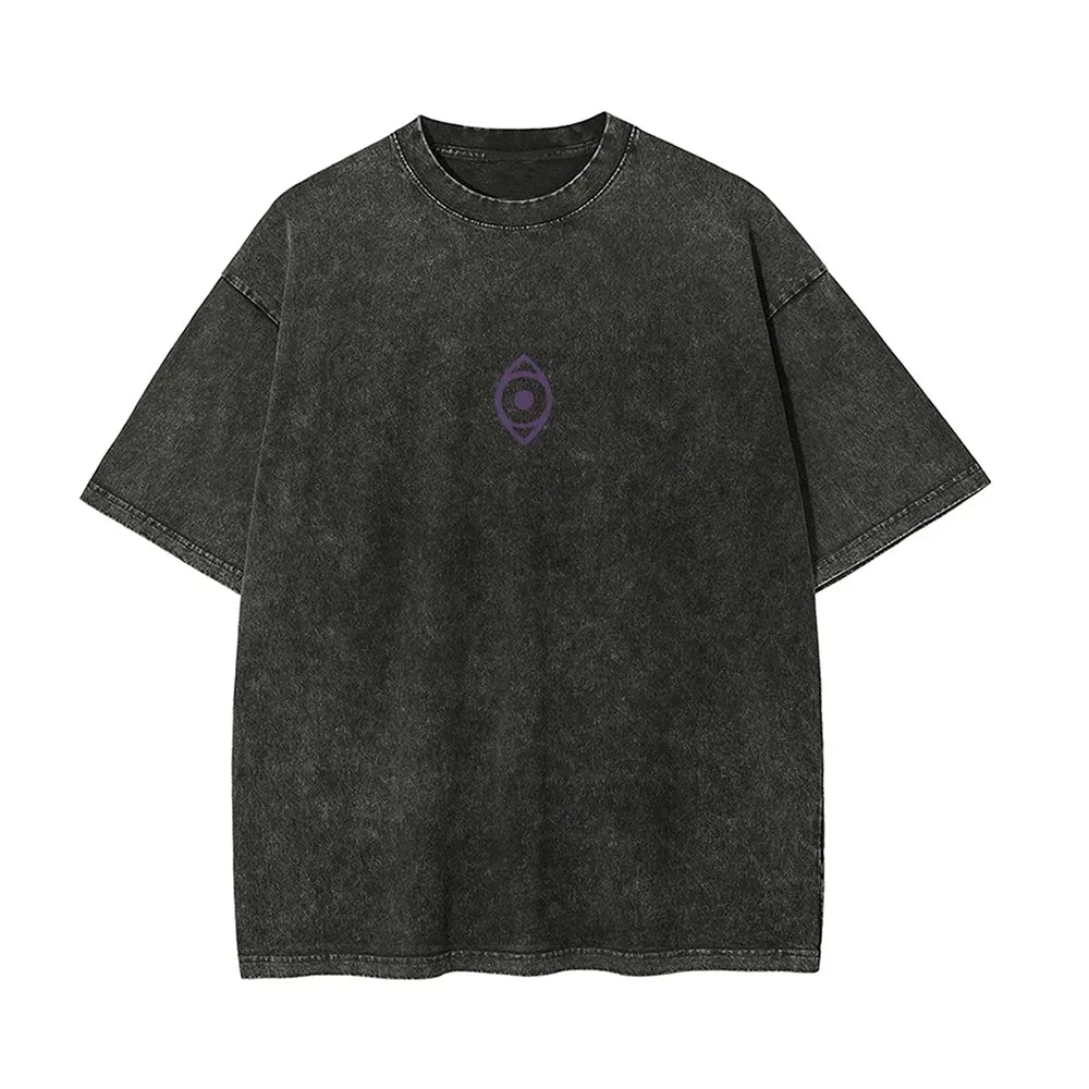 2026 Summer Jujutsu Kaisen Manga T-shirt Choso Graphic Clothing Men Short Sleeve Cotton Vintage Washed T Shirt Harajuku Casual