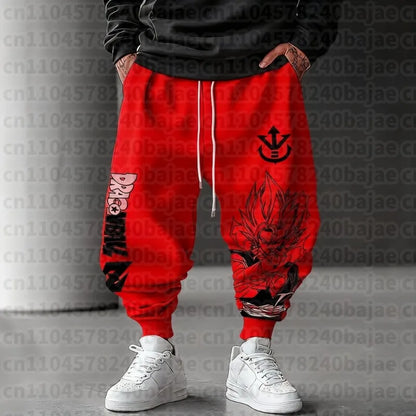 Dragon Ball Autumn/Winter New Sweatpants 2026 Men's Anime Print Loose Casual American Hip-hop Plus Size Ins Pure  Pants