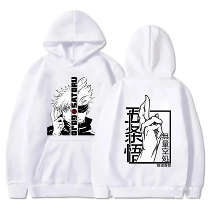 New Anime Sweatshirt Cool Gojo Satoru Graphic Printing Hoodi Men's Fashion Printed Hoodie Casual Top Hoodie Anime Hoodie