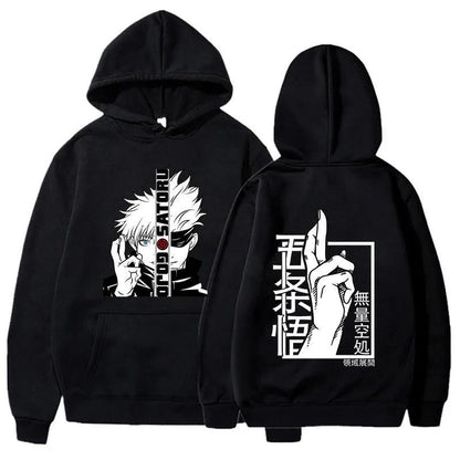 New Anime Sweatshirt Cool Gojo Satoru Graphic Printing Hoodi Men's Fashion Printed Hoodie Casual Top Hoodie Anime Hoodie