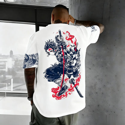 Demon Slayer Anime Graphic T Shirt Man Women Short Sleeve Tee Cotton Streetwear Casual Tops Summer Oversized Fashion Y2k Unisex