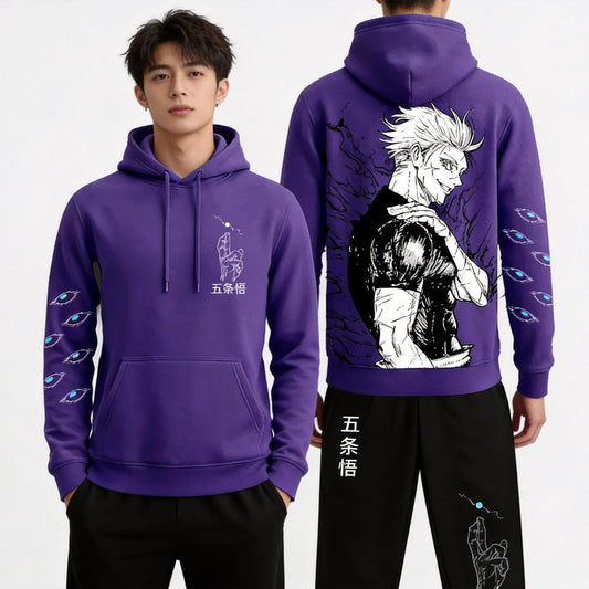 Harajuku Jujutsu Kaisen Hoodies Women Y2k Fashion Akihabara Streetwear Hoodie Top Sweatshirt Casual Tracksuit Men Clothing