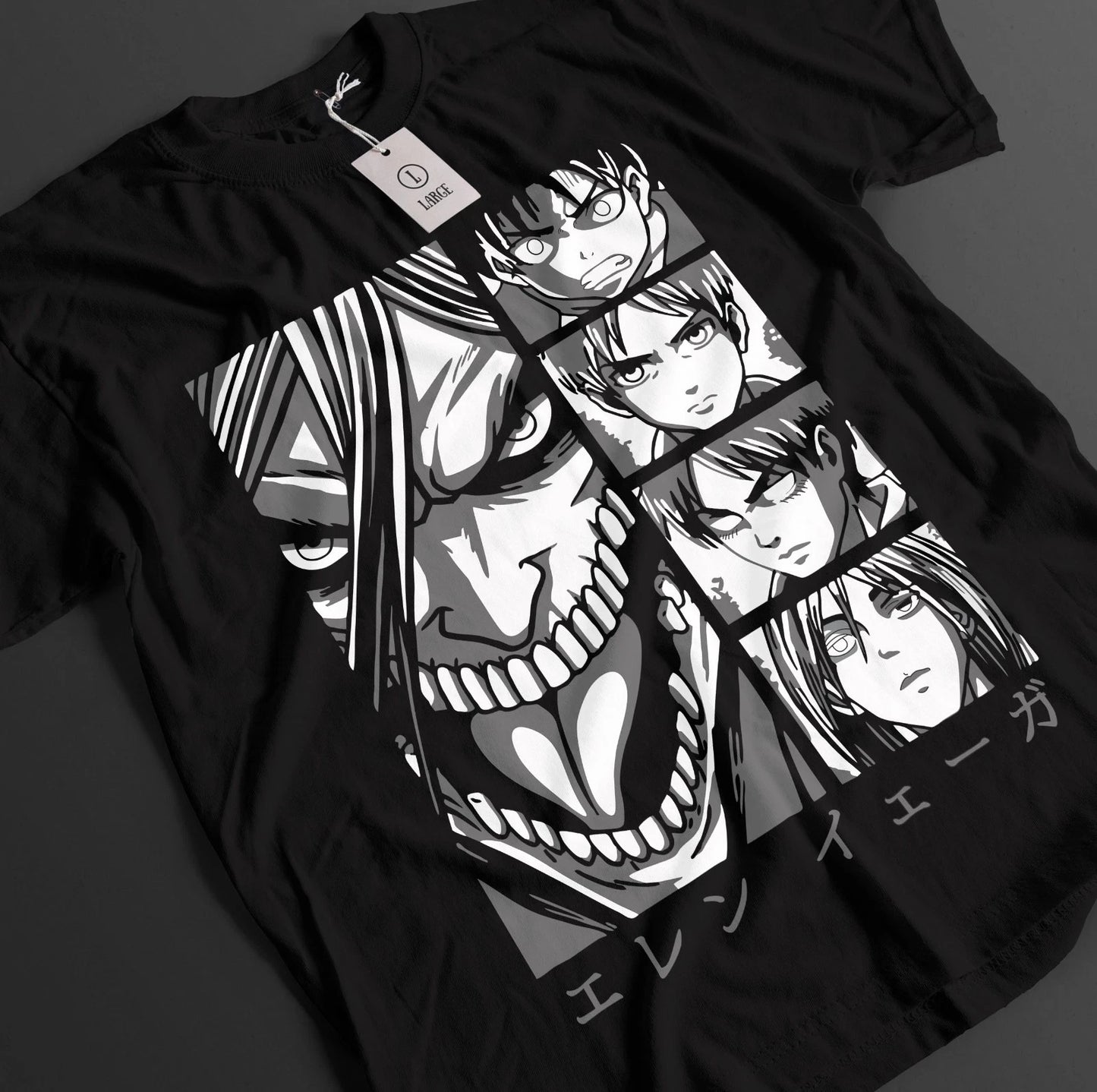 Relaxing and Comfortable Attack on Titan Shirt - Eren Yeager Summer T-Shirt  2026 New Cotton Summer for Men