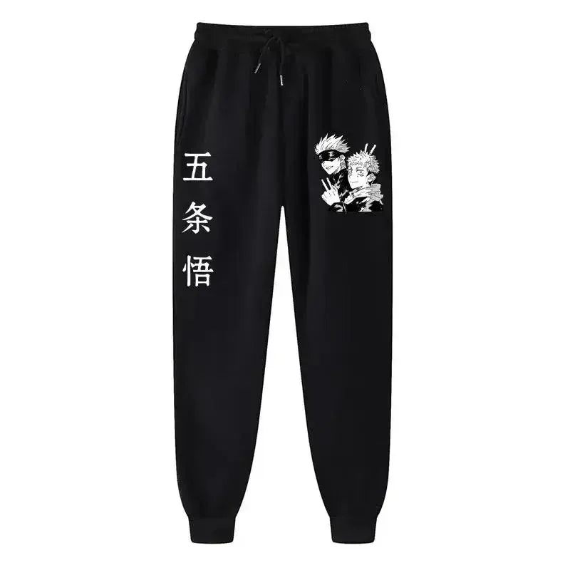 2025 Men's and women's sports pants Japanese anime Jujustu Kaisen printed jogging pants casual pants fitness exercise pants