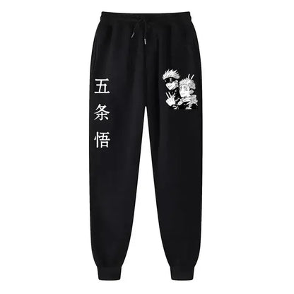 2025 Men's and women's sports pants Japanese anime Jujustu Kaisen printed jogging pants casual pants fitness exercise pants