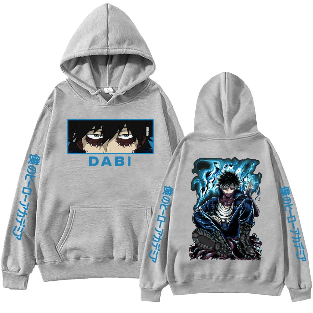 Anime My Hero Academia Dabi Hoodie Harajuku  Pullover Tops Man Woman  new in hoodies & sweatshirts Casual Pullover Sudaderas