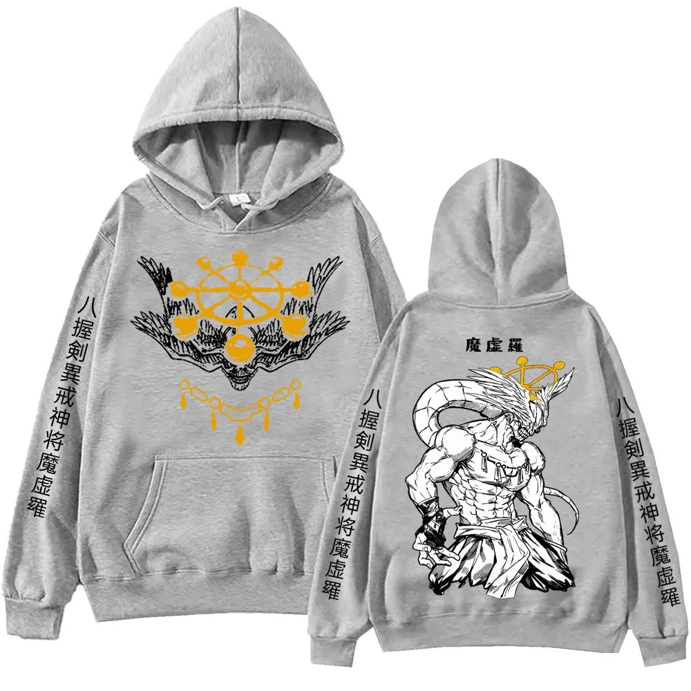 Anime Jujutsu-Kaisen Mahoraga Hoodie Man Woman Harajuku Long Sleeve Pullover Tops