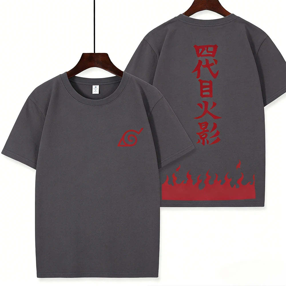 Naruto Animation Generation IV Surrounding The Same Cos Short Sleeve T-shirt Naruto Anime Printed T-shirt