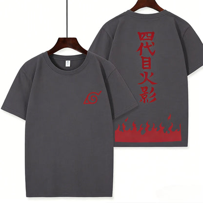 Naruto Animation Generation IV Surrounding The Same Cos Short Sleeve T-shirt Naruto Anime Printed T-shirt