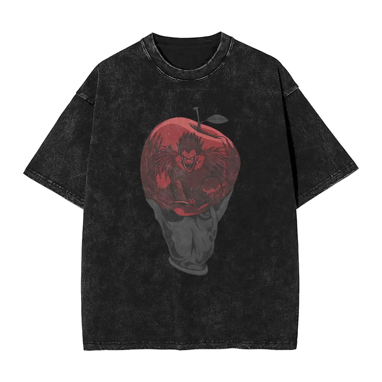 Manga DEATH NOTE T Shirts L Lawliet Graphic Print T-Shirts Washed Oversize Tshirt Short Sleeve Cotton Soft Tee Men Women Clothes