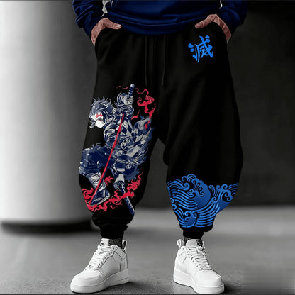 Kimetsu No Yaiba Tanjiro Anime Men Women Sweatpants Cartoon Print Casual Pants Streetwear Trousers Sportswear Y2k Autumn Fashion