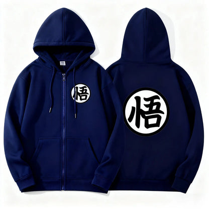 Spring Autumn New Dragon Ball Anime Zip Up Hoodie Men Women Sweatshirt Streetwear Oversized Casual Long Sleeve Jacket Cosplay