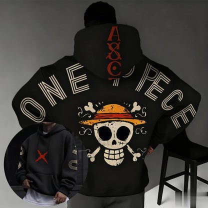Y2k Oversized One Piece Hoodie Women Men Anime Print Pullover Jacket Streetwear Autumn Winter New Sweatshirt Long-Sleeve Tops