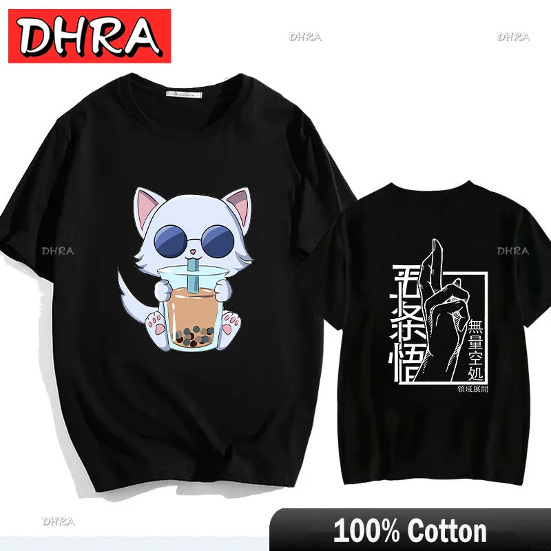 Japanese Jujutsu Kaisen Gojo Anime T-shirt Unisex Manga Gojo Satoru Graphic T Shirts Short Sleeve Tee Y2k T-shirts Cool Tops