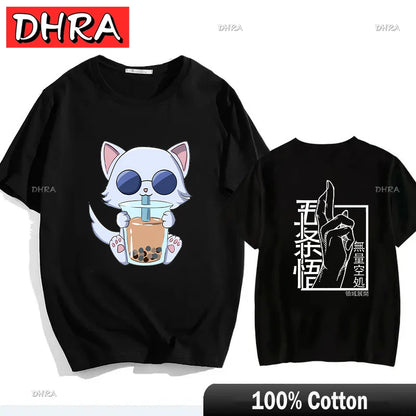 Japanese Jujutsu Kaisen Gojo Anime T-shirt Unisex Manga Gojo Satoru Graphic T Shirts Short Sleeve Tee Y2k T-shirts Cool Tops