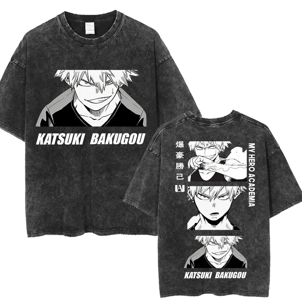 My Hero Academia Graphic Washed T-Shirt Collection