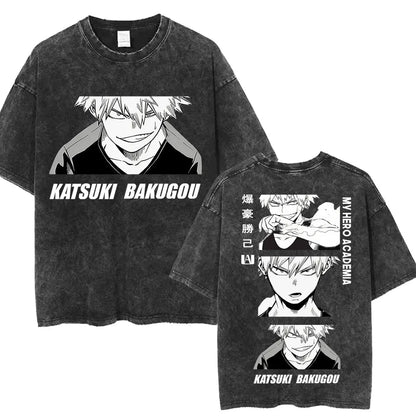 My Hero Academia Graphic Washed T-Shirt Collection