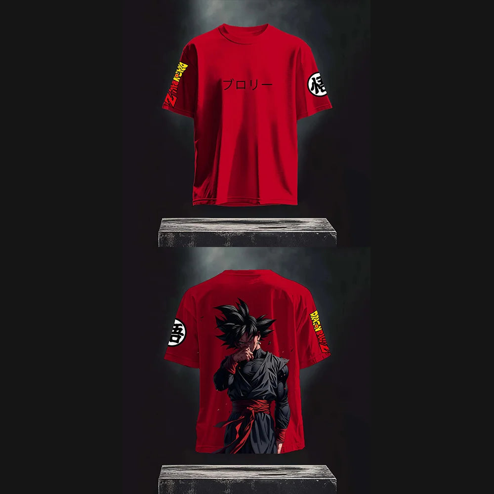 Dragon Ball Z Graphic Print T-Shirt 100% Cotton Soft Breathable Elastic Comfortable for Fans and Daily Wear