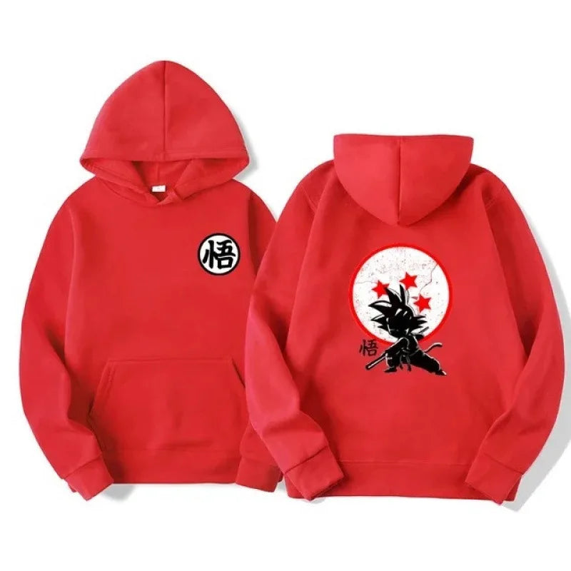 Dragon Ball Hoodie - Premium Cotton, Breathable & Elastic | Stylish Pullover Hoodie | Perfect for Anime, Casual & Leisure!
