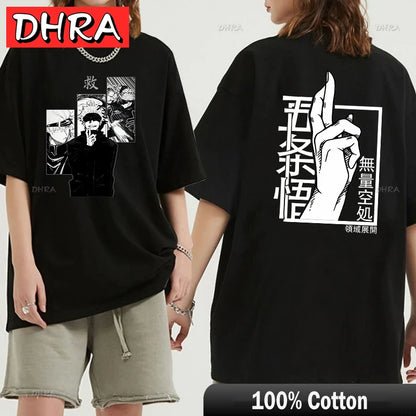 Japanese Jujutsu Kaisen Gojo Anime T-shirt Unisex Manga Gojo Satoru Graphic T Shirts Short Sleeve Tee Y2k T-shirts Cool Tops