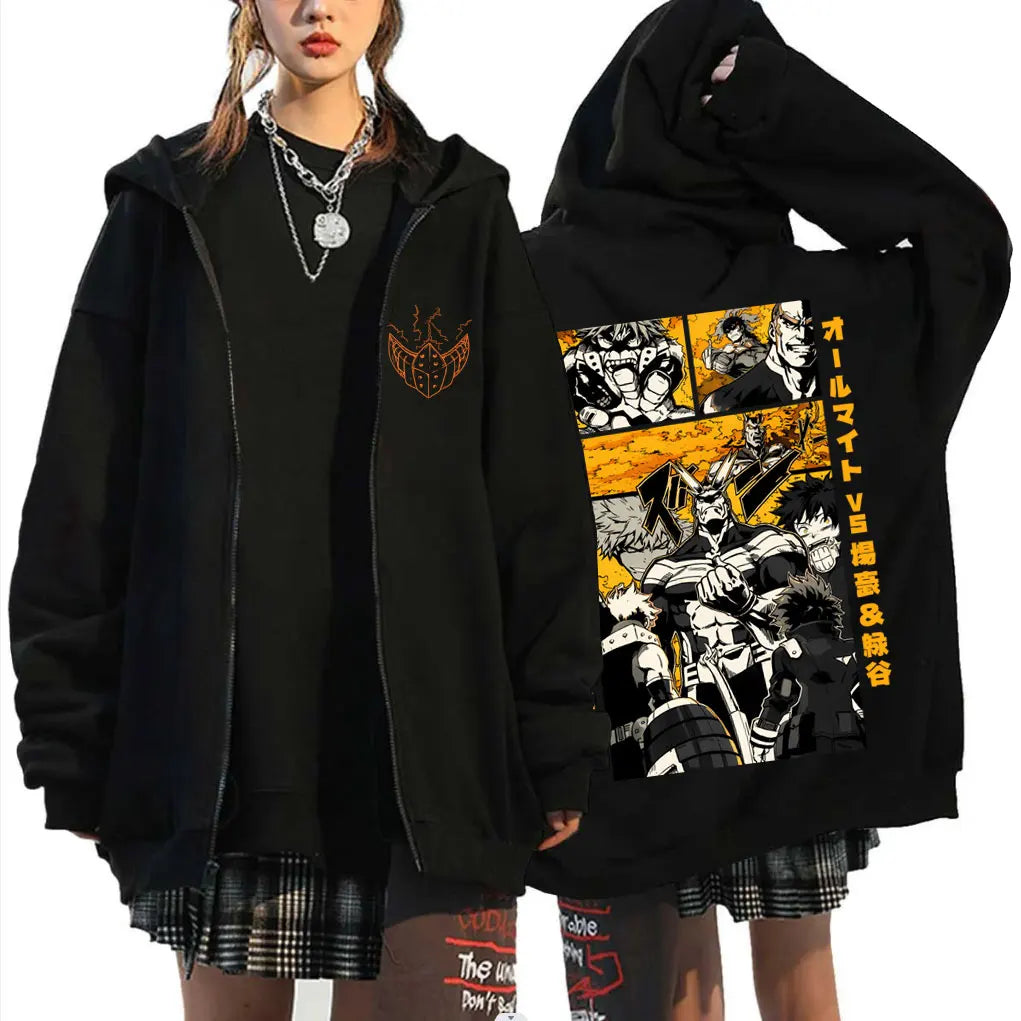 My Hero Academia All Might Zipper Hoodie