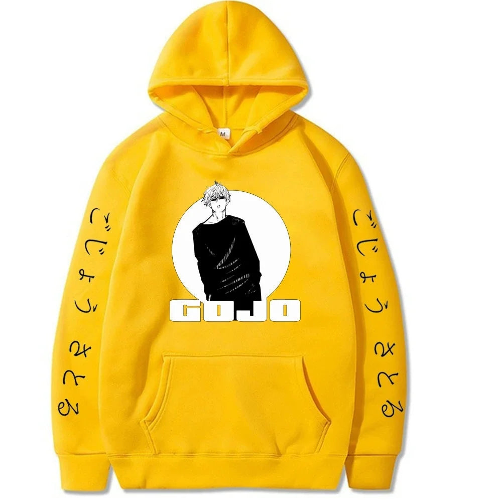 Jujutsu Kaisen Satoru Gojo Spell Battle: Spring and Autumn Men's Fashion Leisure Versatile Hoodie