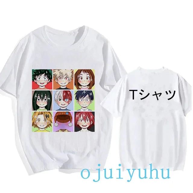My Hero Academia Black/White T Shirt Collection