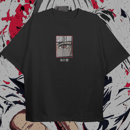 Naruto Itachi Uchiha T-Shirt Men Summer Anime Sharingan Crow Graphic Tee Japanese Manga Streetwear Short Sleeve Top