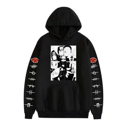 Naruto Akatsuki Cloud Hoodie Unisex Fashion Printed Pullover Autumn & Winter Comfortable Streetwear Best Selling Hip Pop Top