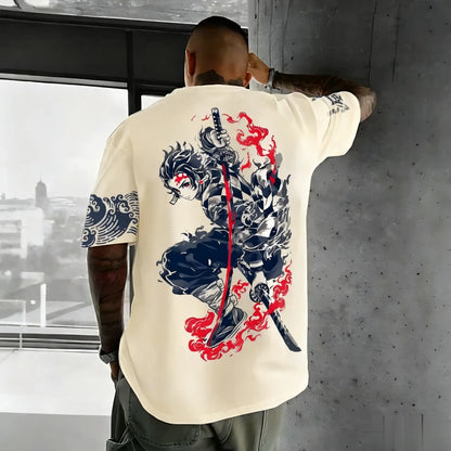 Demon Slayer Anime Graphic T Shirt Man Women Short Sleeve Tee Cotton Streetwear Casual Tops Summer Oversized Fashion Y2k Unisex