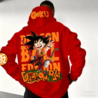 Son Goku Dragon Ball Autumn Harajuku Men Hoodie Streetwear Women Vintage Winter Oversized Hooded Sweatshirt Long Sleeve Unisex