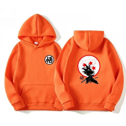 Dragon Ball Hoodie - Premium Cotton, Breathable & Elastic | Stylish Pullover Hoodie | Perfect for Anime, Casual & Leisure!