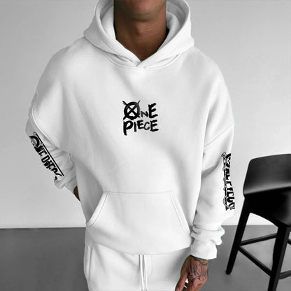 2025 Latest ONE PIECE Animation Hoodie Pure Cotton Casual Trend Sports Autumn and Winter Men's and Women's Hoodies