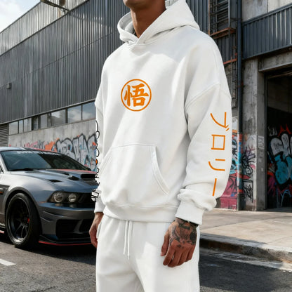 Dragon Ball Anime Goku Printed Hoodie  Spring/Autumn New Men's and Women's Harajuku Large Daily Casual Parent Child Top