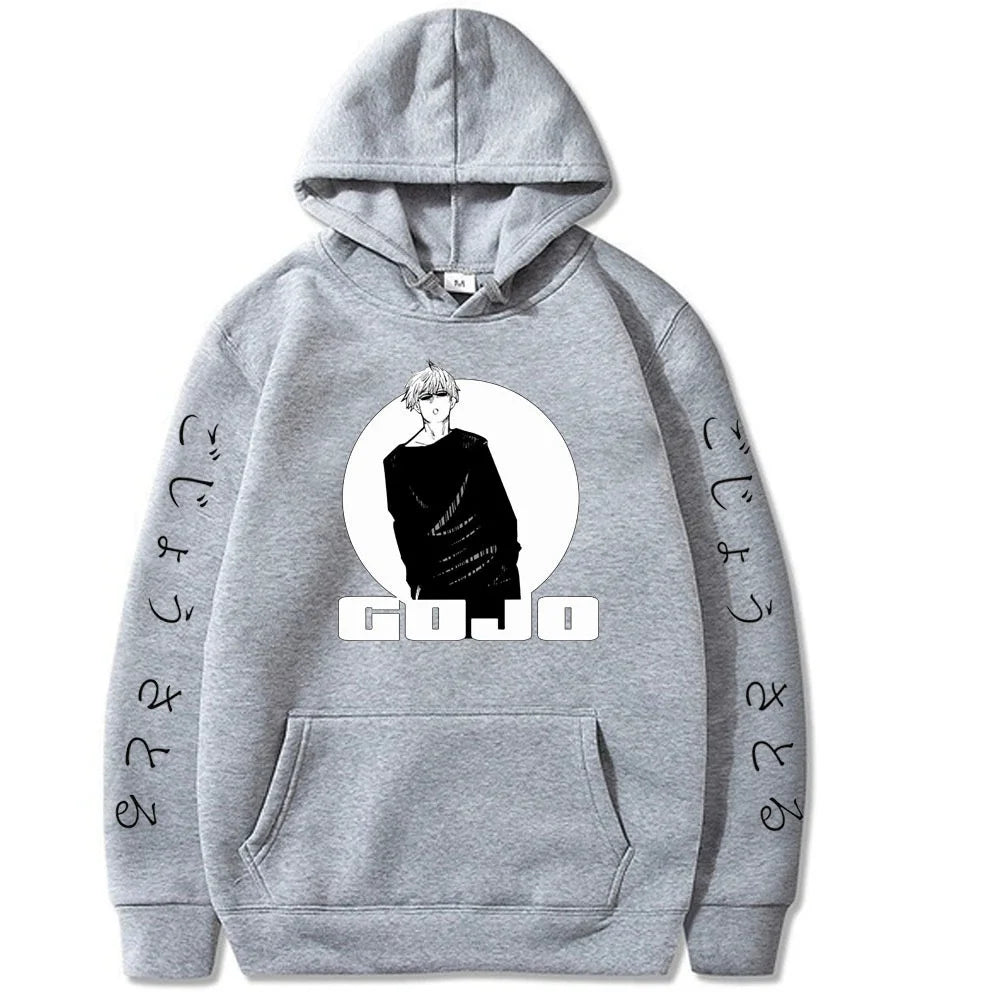 Jujutsu Kaisen Satoru Gojo Spell Battle: Spring and Autumn Men's Fashion Leisure Versatile Hoodie