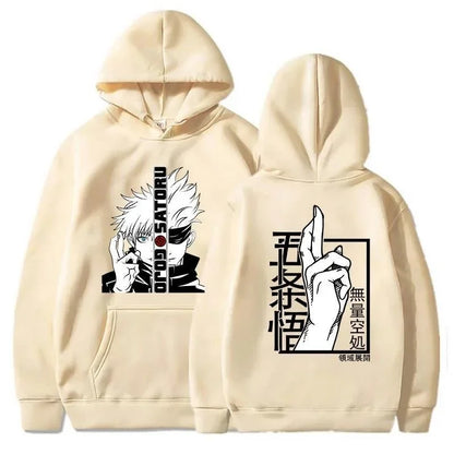 New Anime Sweatshirt Cool Gojo Satoru Graphic Printing Hoodi Men's Fashion Printed Hoodie Casual Top Hoodie Anime Hoodie