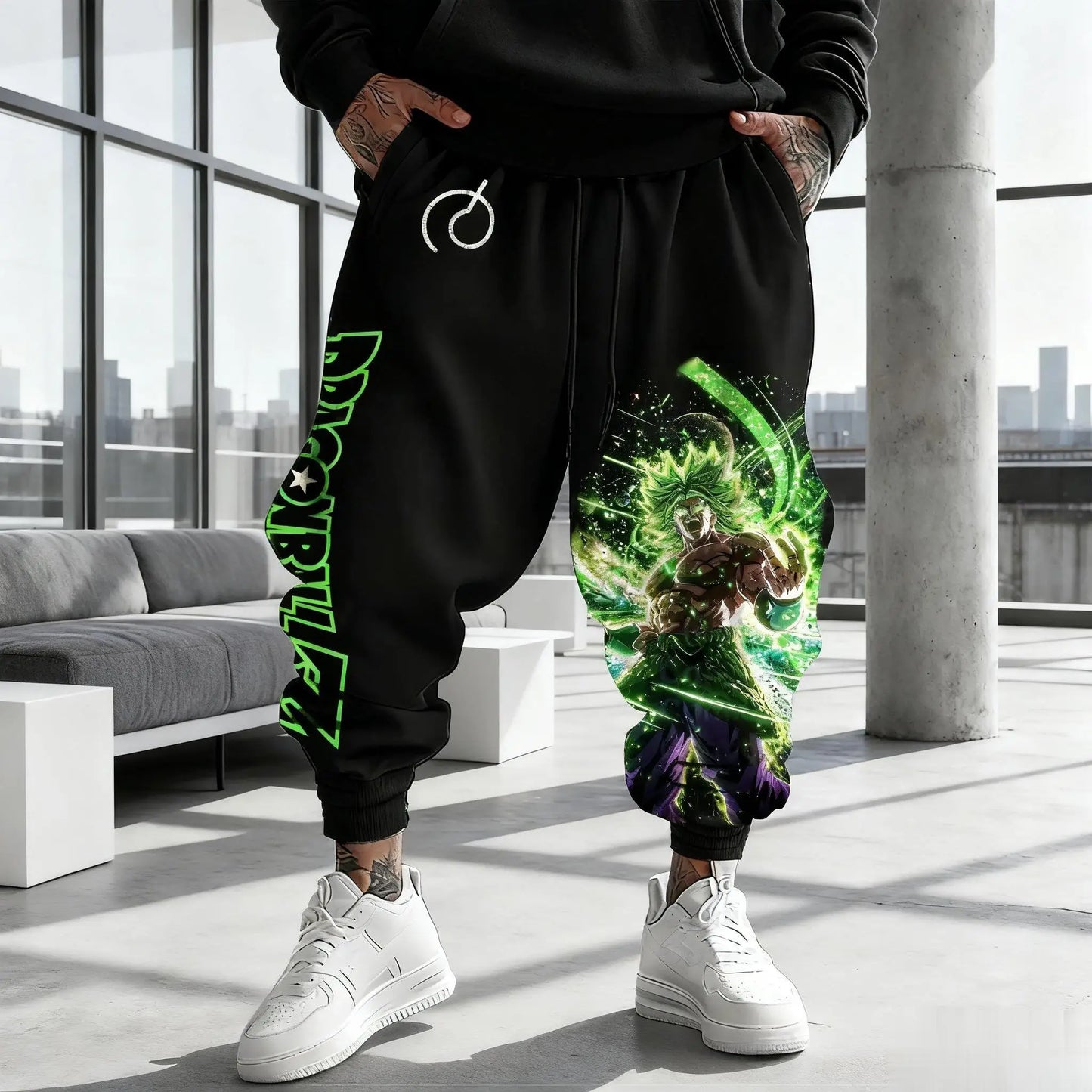 Dragon Ball Broly Anime Pants Men Graphic Print Joggers Sweatpants Casual Hip Hop Trousers Y2k Fashion Winter Autumn Streetwear