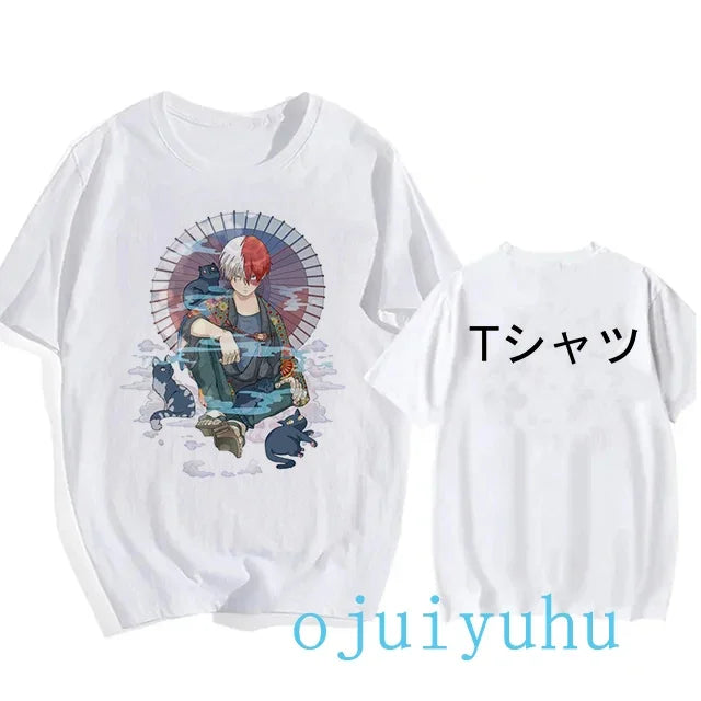 My Hero Academia Black/White T Shirt Collection