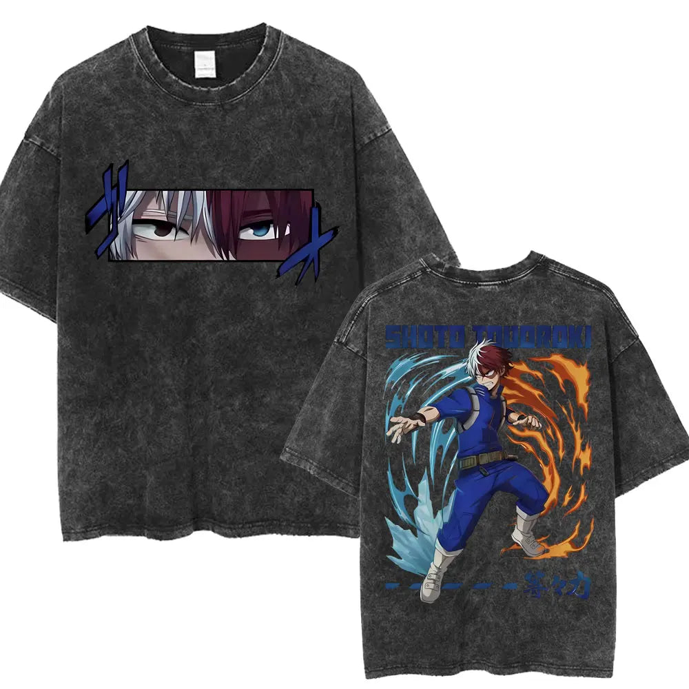My Hero Academia Graphic Washed T-Shirt Collection
