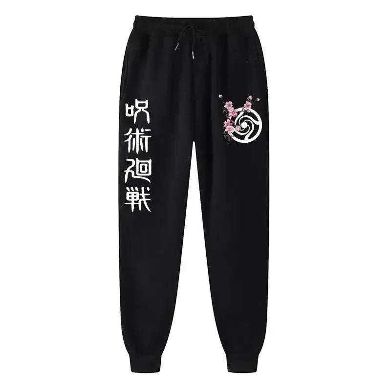 2025 Men's and women's sports pants Japanese anime Jujustu Kaisen printed jogging pants casual pants fitness exercise pants