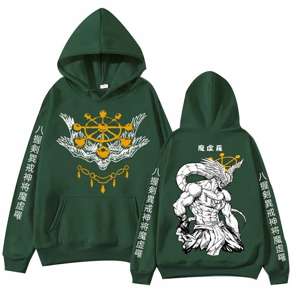 Anime Jujutsu-Kaisen Mahoraga Hoodie Man Woman Harajuku Long Sleeve Pullover Tops